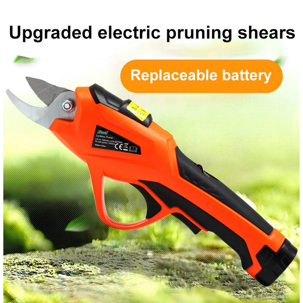 Electric Pruner 3.6V 1500mAh Battery Branches Cutter Cordless Pruning Machine Fruit Tree Scissors Secateur Garden Pruning Shears
Electric Pruner 3.6V 1500mAh Battery Branches Cutter Cordless Pruning Machine Fruit Tree Scissors Secateur Garden Pruning Shears