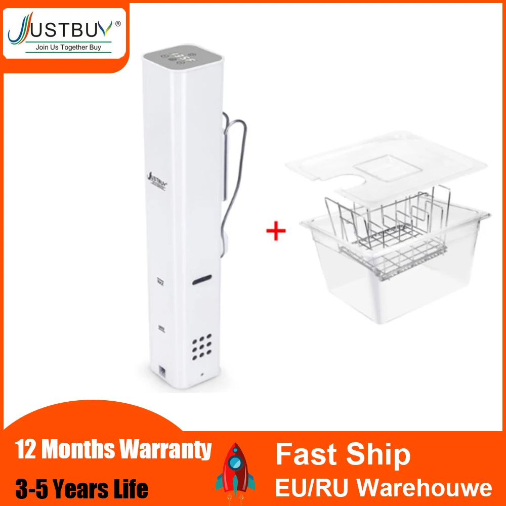 IPX7 WATERPROOF Vacuum Slow Sous Vide Food Cooker Powerful Immersion Circulator LCD Digital Timer Display Stainless Steel
IPX7 WATERPROOF Vacuum Slow Sous Vide Food Cooker Powerful Immersion Circulator LCD Digital Timer Display Stainless Steel
