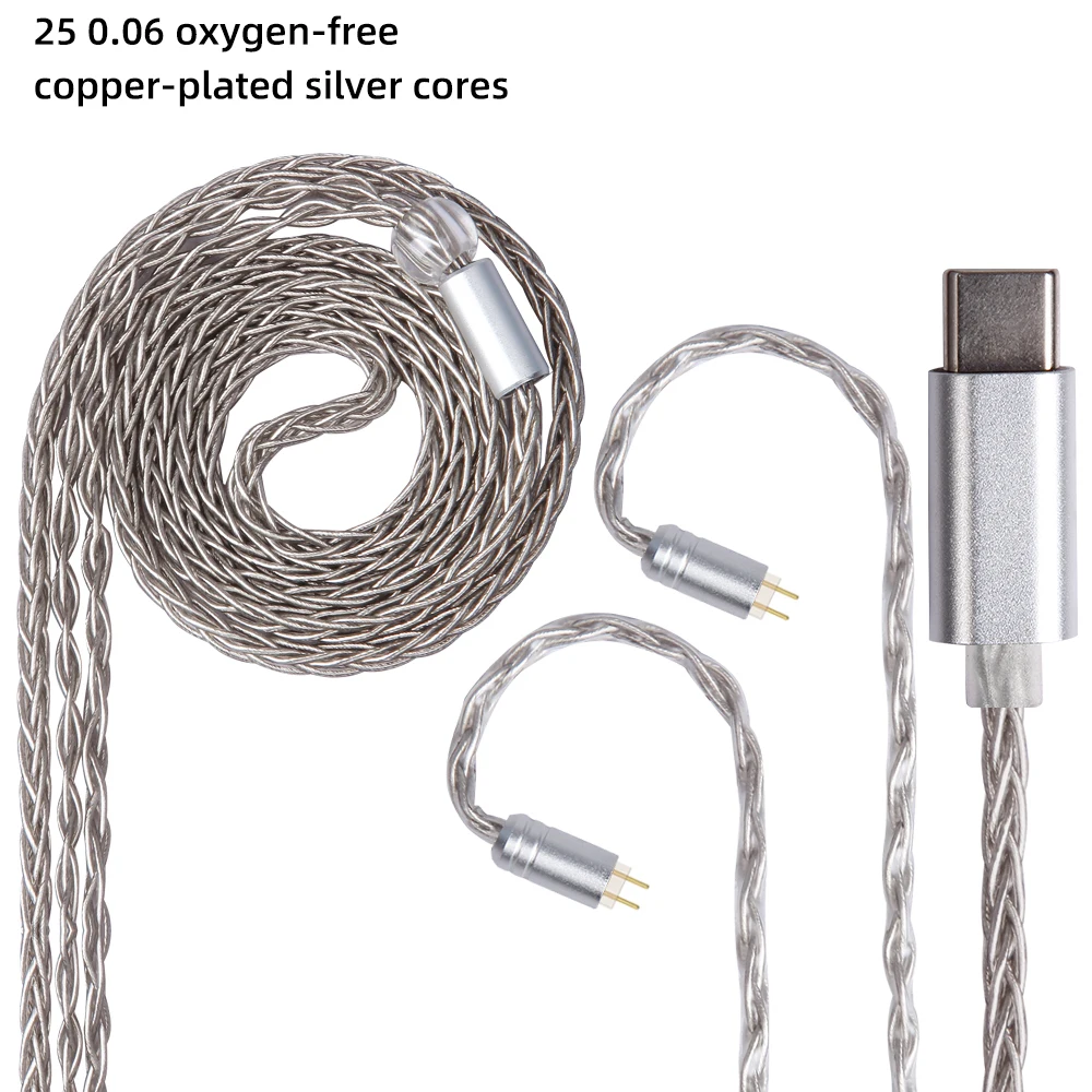 FDBRO 8 Cores Silver Plated MINI Cable Type C Balanced MMCX Cable MMCX 2PIN A2DC Upgrade Headphone Wire for SE846 IM1/IM2/X6
FDBRO 8 Cores Silver Plated MINI Cable Type C Balanced MMCX Cable MMCX 2PIN A2DC Upgrade Headphone Wire for SE846 IM1/IM2/X6
