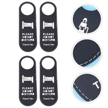 4pcs Hotel Door Leather Tag Do Not Disturb Tag Door Notification Hanging Tag
4pcs Hotel Door Leather Tag Do Not Disturb Tag Door Notification Hanging Tag