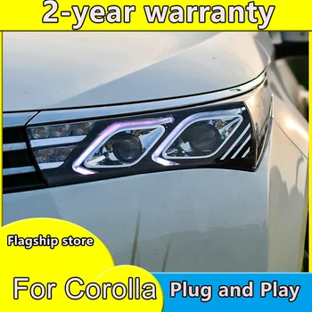 Car Styling for Toyota Corolla Headlights 2014-2016 Altis LED Headlight DRL Bi Xenon Lens High Low Beam Parking Fog Lamp
Car Styling for Toyota Corolla Headlights 2014-2016 Altis LED Headlight DRL Bi Xenon Lens High Low Beam Parking Fog Lamp