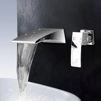 Chrome Brass Square Waterfall Basin Faucet Single Lever Zinc Alloy Single Handle Flexible Bathtub Mixer Tap Wall Mounted
Chrome Brass Square Waterfall Basin Faucet Single Lever Zinc Alloy Single Handle Flexible Bathtub Mixer Tap Wall Mounted