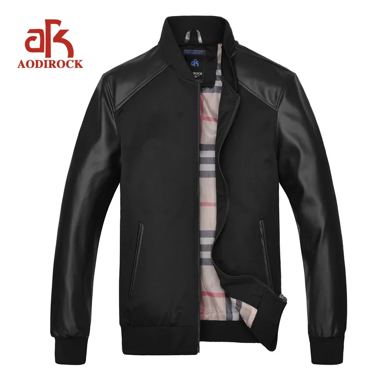 2016 Spring Men's Casual Coat Pu Joint Leather Jacket Versatile Stand Collar Slim Fit Jacket Men's Straight
2016 Spring Men's Casual Coat Pu Joint Leather Jacket Versatile Stand Collar Slim Fit Jacket Men's Straight