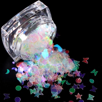 1Box Holographic Nail AB Color Mix Star Round Heart Flakes Mermaid Mirror Irregular Paillette DIY Sequins Nail Art Decorations
1Box Holographic Nail AB Color Mix Star Round Heart Flakes Mermaid Mirror Irregular Paillette DIY Sequins Nail Art Decorations