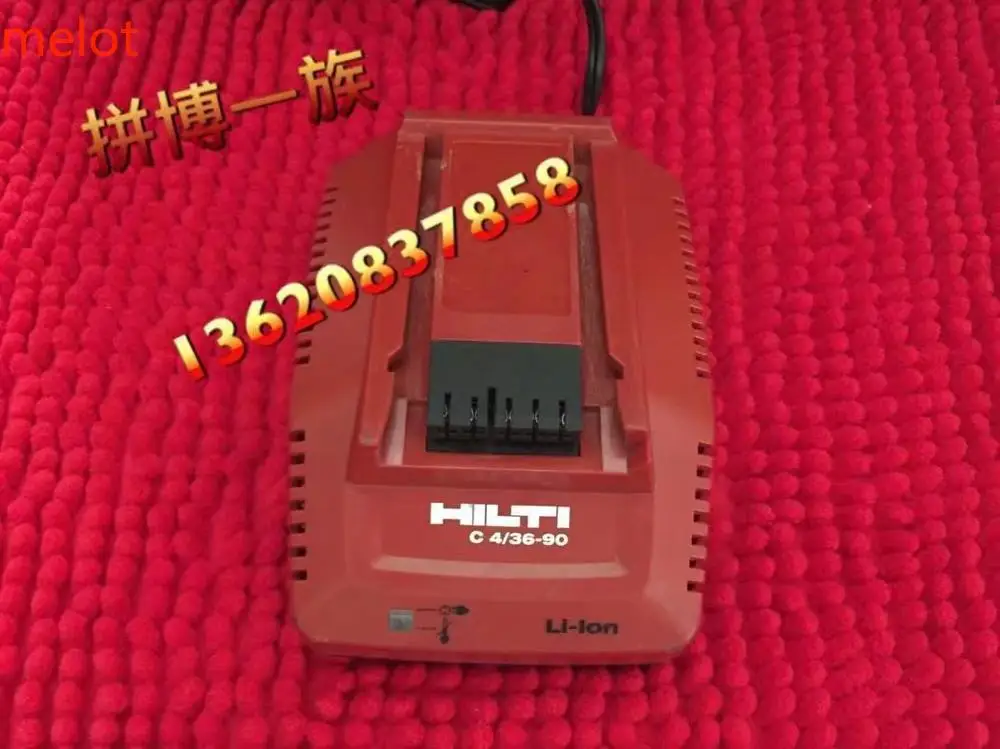 (used) original Hilti /HILTI C4/36 90 new lithium battery charger 14.4v-36v, 220V input.
(used) original Hilti /HILTI C4/36 90 new lithium battery charger 14.4v-36v, 220V input.