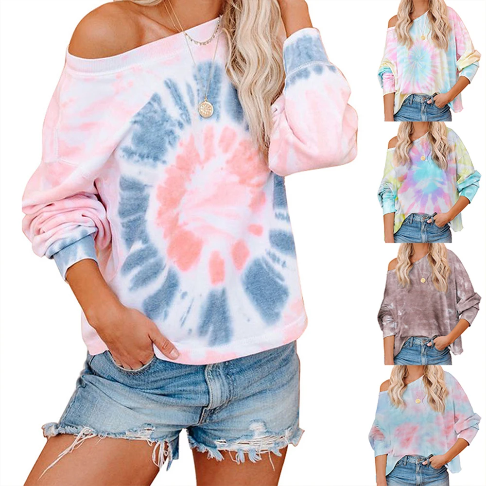 GULE GULE Womens Crewneck Tie Dye Sweatshirt Off The Shoulder Long Sleeve Casual Pullover Tops
GULE GULE Womens Crewneck Tie Dye Sweatshirt Off The Shoulder Long Sleeve Casual Pullover Tops