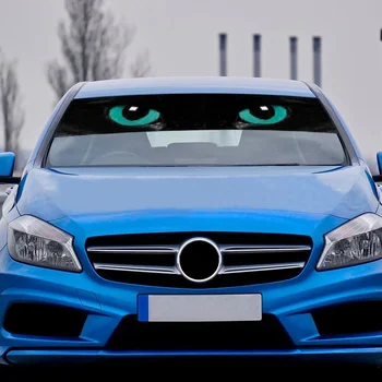 Car front windshield decorated with rear bumper shading cool cat Wolf eye shield simulation design stylish decorative sticker
Car front windshield decorated with rear bumper shading cool cat Wolf eye shield simulation design stylish decorative sticker