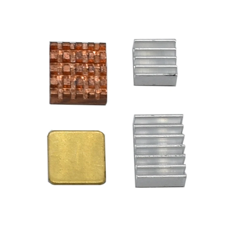 4Pcs Copper Aluminum Heatsink Kit Cooler Kit for Raspberry Pi 4 Model B(Silver)
4Pcs Copper Aluminum Heatsink Kit Cooler Kit for Raspberry Pi 4 Model B(Silver)