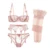 CYHWR Luxury Half Cup Lace Transparent Sexy Lingerie Ultra Thin Solid
