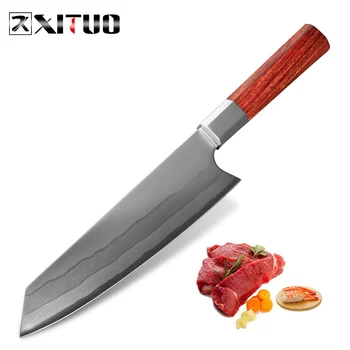 XITUO Kitchen Chef Knife 8 Inch Composite Steel Sharp Cleaver Utilit Gyuto Kiritsuke Nakiri Home Cooking Knives Octagonal Handle
XITUO Kitchen Chef Knife 8 Inch Composite Steel Sharp Cleaver Utilit Gyuto Kiritsuke Nakiri Home Cooking Knives Octagonal Handle