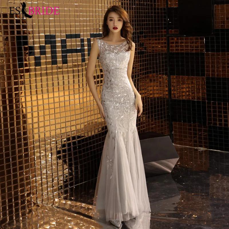 Slive Mermaid Evening Dresses Long ES30356 Sleeveless Evening Gown Formal Evening Dress Robe De Soiree
Slive Mermaid Evening Dresses Long ES30356 Sleeveless Evening Gown Formal Evening Dress Robe De Soiree