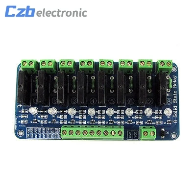 

Relay Module 5V 250V 2A High Level 8 Channel For OMRON SSR G3MB-202P Solid State Relay Module For Arduino