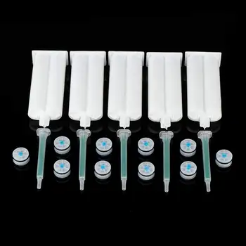 5 Set 50ml 1:1 Ratio Dual-Barrel Empty Cartridge AB Glue Tube with Sealing Pistons for Ratio Adhesives Dispensing Glue G un
5 Set 50ml 1:1 Ratio Dual-Barrel Empty Cartridge AB Glue Tube with Sealing Pistons for Ratio Adhesives Dispensing Glue G un