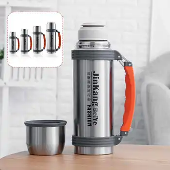 0.8-1.8L Outdoor Portable Insulated Water Bottle Double Wall Stainless Steel Vacuum Flask Mug with Removable Shoulder Strap
0.8-1.8L Outdoor Portable Insulated Water Bottle Double Wall Stainless Steel Vacuum Flask Mug with Removable Shoulder Strap
