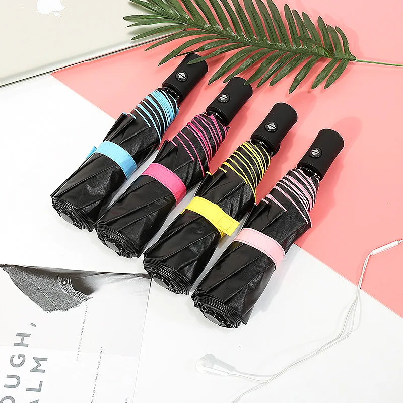 Mini Creative Automatic Devil Umbrella Folding Umbrella for Men and Women Black Coating Umbrella Dual-use Anti-UV Kids Umbrella
Mini Creative Automatic Devil Umbrella Folding Umbrella for Men and Women Black Coating Umbrella Dual-use Anti-UV Kids Umbrella