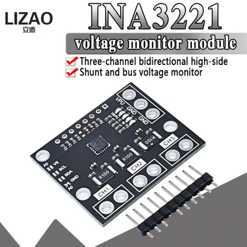 INA3221 Triple-Channel Module, High-Side Measurement, Shunt and Bus Voltage Monitor with I 2C- and SMBUS-Compatible Interface
INA3221 Triple-Channel Module, High-Side Measurement, Shunt and Bus Voltage Monitor with I 2C- and SMBUS-Compatible Interface