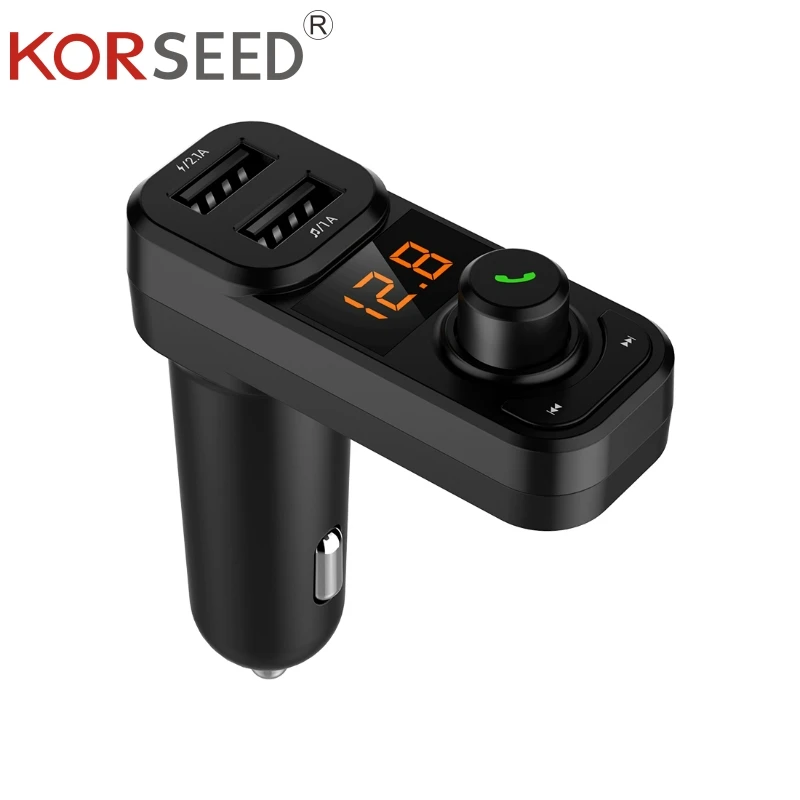 KORSEED Bluetooth FM Transmitter Car Audio MP3 Player with USB Car Charge For phone Aux Modulator Bluetooth Handsfree Car Kit
KORSEED Bluetooth FM Transmitter Car Audio MP3 Player with USB Car Charge For phone Aux Modulator Bluetooth Handsfree Car Kit