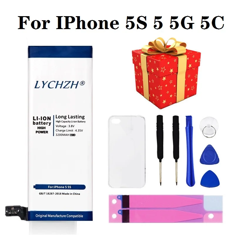 New AAAAA 2019 High Quality Battery for iPhone 5 5S 5C 5G Replacement Zero 0 Cycle Free Repair Tools Kit Battery Tape TPU Case
New AAAAA 2019 High Quality Battery for iPhone 5 5S 5C 5G Replacement Zero 0 Cycle Free Repair Tools Kit Battery Tape TPU Case