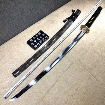 Full Tang Samurai Katana Style Sword Saber Folded Damascus steel Blade Temper DAO
Full Tang Samurai Katana Style Sword Saber Folded Damascus steel Blade Temper DAO