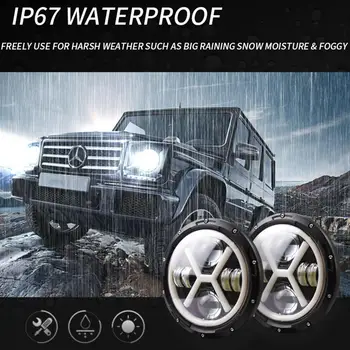 500W 7 Inch LED Yellow White Halo Angel Eye Headlights for Jeep Wrangler Halley Led Beam Headlamp H4/H13 X Type Led Headlight
500W 7 Inch LED Yellow White Halo Angel Eye Headlights for Jeep Wrangler Halley Led Beam Headlamp H4/H13 X Type Led Headlight