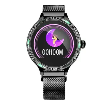 

M9 Female Smart Watch Crystal Decoration Physiological Cycle Blood Pressure Monitor IP68 Long Standby Brightness Control pk Q8