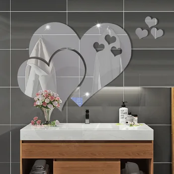 Beautiful and lovely heart-shaped mirror wall sticker ins decoration DIY home art decoration 3d wall sticker
Beautiful and lovely heart-shaped mirror wall sticker ins decoration DIY home art decoration 3d wall sticker
