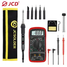 JCD Soldering Iron Kit With Digital Multimeter Adjustable Temperature 80W 220V/110V Rework Station Soldering Tips Welding Tools
JCD Soldering Iron Kit With Digital Multimeter Adjustable Temperature 80W 220V/110V Rework Station Soldering Tips Welding Tools