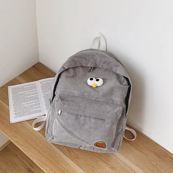 Corduroy Fashion Backpack Style Soft Fabric Female Pure Colour Student Bag School Vintage Women Striped Teenage Girls Travel 053
Corduroy Fashion Backpack Style Soft Fabric Female Pure Colour Student Bag School Vintage Women Striped Teenage Girls Travel 053