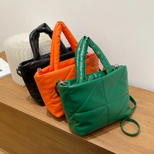 Quilted Pu Leather Totes Padded Handbags Designer Women Shoulder Bags Luxury Down Cotton Crossbody Bag Winter Purse 2021
Quilted Pu Leather Totes Padded Handbags Designer Women Shoulder Bags Luxury Down Cotton Crossbody Bag Winter Purse 2021