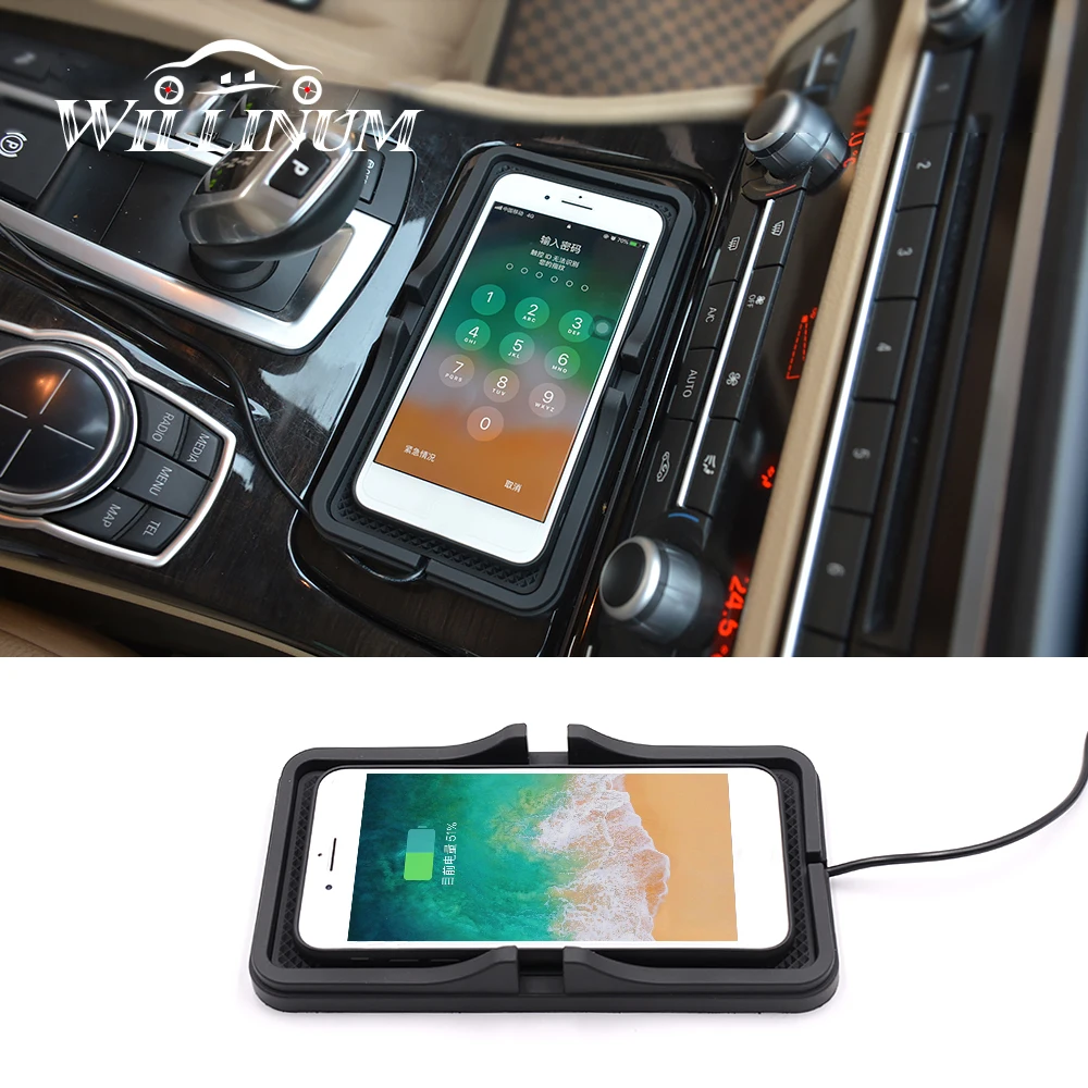QI car wireless fast charger for BMW f10 f11 f30 f32 center console phone holder mount non-slip silicone stand for iPhone 1X Xs
QI car wireless fast charger for BMW f10 f11 f30 f32 center console phone holder mount non-slip silicone stand for iPhone 1X Xs