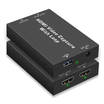 Audio Grabber Teaching Recording Box Computer Components HDMI Loop Output Home Office Portable 4K HD Universal Video Record Card 
Audio Grabber Teaching Recording Box Computer Components HDMI Loop Output Home Office Portable 4K HD Universal Video Record Card