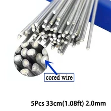 5Pcs Flux Cored Wire Low Temperature Easy Melt Aluminum Welding Rods Flux Cored Wire 1.08/1.64ft 330mm/500mm Welding Tools
5Pcs Flux Cored Wire Low Temperature Easy Melt Aluminum Welding Rods Flux Cored Wire 1.08/1.64ft 330mm/500mm Welding Tools