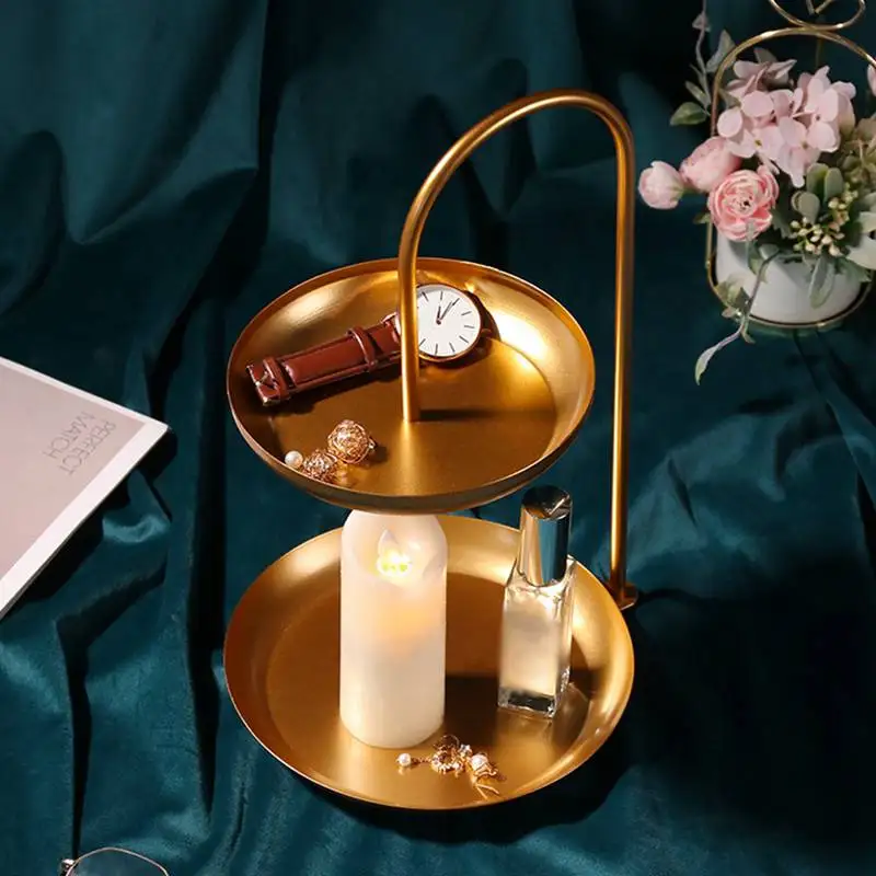 Simple Double-Layer Iron Jewelry Display Shelf Home Decoration Storage Multi-Functional Candy Fruit Tray Table Platter
Simple Double-Layer Iron Jewelry Display Shelf Home Decoration Storage Multi-Functional Candy Fruit Tray Table Platter