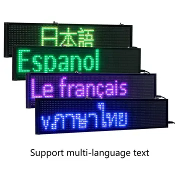 110 220v Led Sign Open Programmable Message Board Scrolling Color Advertising Wireless Sign 34cm, 1024 Matrix Dots Clear Display
110 220v Led Sign Open Programmable Message Board Scrolling Color Advertising Wireless Sign 34cm, 1024 Matrix Dots Clear Display