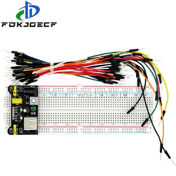 3.3V/5V MB102 Breadboard power module+MB-102 830 points Prototype Bread board for arduino kit +65 jumper wires wholesale
3.3V/5V MB102 Breadboard power module+MB-102 830 points Prototype Bread board for arduino kit +65 jumper wires wholesale