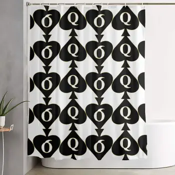 Modern Shower Curtain, Home Spa Art Print Waterproof Bathroom Curtains, Eco-Friendly Golden Queen of Spades Printed Curtain with
Modern Shower Curtain, Home Spa Art Print Waterproof Bathroom Curtains, Eco-Friendly Golden Queen of Spades Printed Curtain with