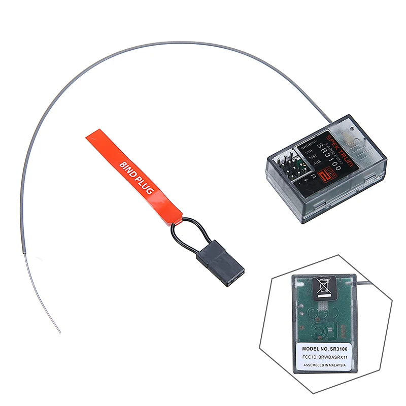 New Arrival 1pc SR3100 DSM2 Receiver 2.4GHz for 3 Channel DX3R DX2E DX5C Remote Control Parts
New Arrival 1pc SR3100 DSM2 Receiver 2.4GHz for 3 Channel DX3R DX2E DX5C Remote Control Parts