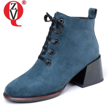ZVQ winter new fashion ankle boots outside warm high heels zip round toe kid suede office women shoes drop shipping size 33-40
ZVQ winter new fashion ankle boots outside warm high heels zip round toe kid suede office women shoes drop shipping size 33-40