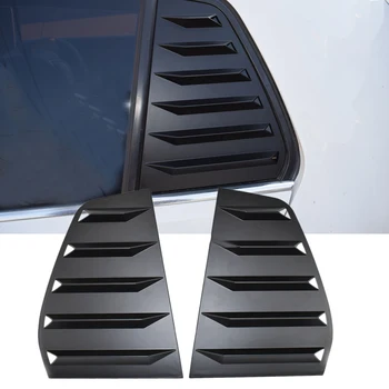 1Pair Side Rear Window Louver Scoop Shutter Windshield Sun Shade Shield Vent Cover Trim Fit for VW Golf MK7 MK7.5 2014 2015-2019