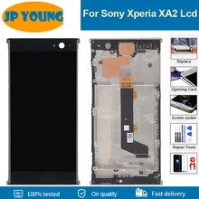 Écran LCD Original de 5.2 pouces avec châssis de remplacement pour SONY Xperia XA2 lcd H3113 H3123 H3133 H4113 H4133=