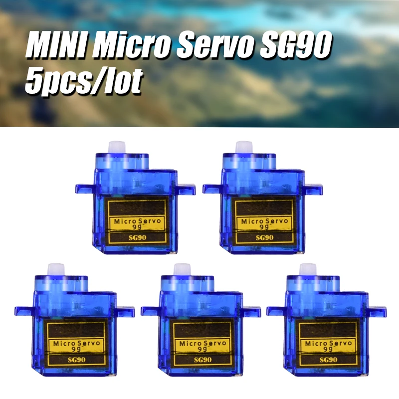 New Arrival 5pcs/lot SG90 9G Micro Servo Motor For Robot 6CH RC 250 450 Helicopter Airplane Glider mini Car
New Arrival 5pcs/lot SG90 9G Micro Servo Motor For Robot 6CH RC 250 450 Helicopter Airplane Glider mini Car