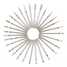 1PC フライスカッターネイルドリルビットジェルポリッシュリムーバー研削電気ネイルアートドリルファイルペディキュアツールバッファマニキュア(China)