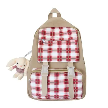 Fashionable Shoulders Bag Women's Nylon Cloth Waterproof Small Fresh Wild Lattice Bag Classic Casual Backpack High Quality
Fashionable Shoulders Bag Women's Nylon Cloth Waterproof Small Fresh Wild Lattice Bag Classic Casual Backpack High Quality