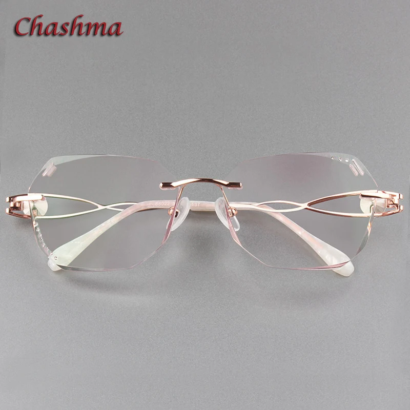 Chashma Gradient Colored Lenses Titanium Frame Women Anti Reflective Lenses Rimless Glasses Light Eye Glasses
Chashma Gradient Colored Lenses Titanium Frame Women Anti Reflective Lenses Rimless Glasses Light Eye Glasses