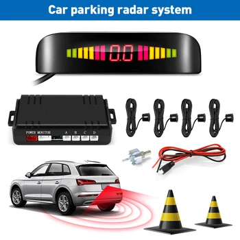Car Parktronic LED Parking Sensor with 4 Sensors LED Display Distance Detection 3-color Alarm Sound Alert Radar Monitor System
Car Parktronic LED Parking Sensor with 4 Sensors LED Display Distance Detection 3-color Alarm Sound Alert Radar Monitor System