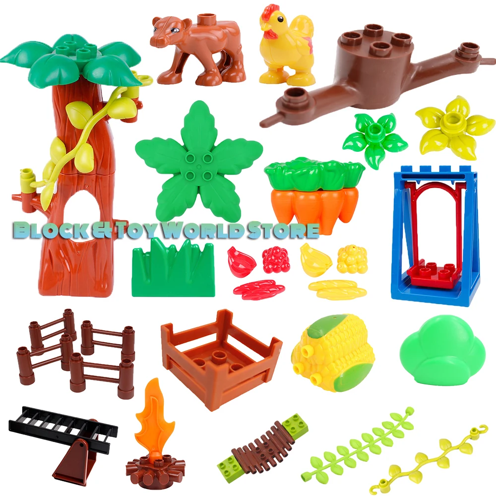 Klocki Duploe Farm Plant Series Big Size Building Blocks Flower Grass Tree Fruit Accessories Compatible Duplos Toys For Children
Klocki Duploe Farm Plant Series Big Size Building Blocks Flower Grass Tree Fruit Accessories Compatible Duplos Toys For Children