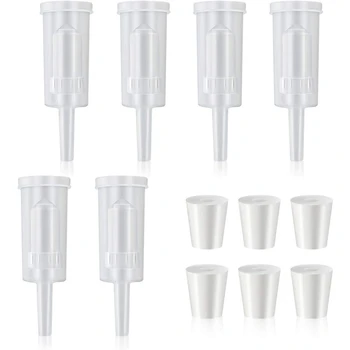 Hot Fermentation Airlock, 6 Pack Brewing Airlock Wine Beer Airlock with Rubber Airlock Stopper Carboy Bung Twin Bubble Airlo
Hot Fermentation Airlock, 6 Pack Brewing Airlock Wine Beer Airlock with Rubber Airlock Stopper Carboy Bung Twin Bubble Airlo