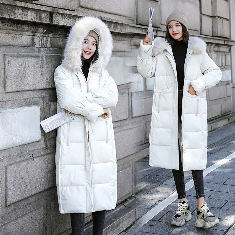 Photo Shoot Dongdaemun 2019 New Style down Jacket Cotton-padded Clothes Women's Mid-length Large Fur Collar over-the-Knee hua ba 
Photo Shoot Dongdaemun 2019 New Style down Jacket Cotton-padded Clothes Women's Mid-length Large Fur Collar over-the-Knee hua ba