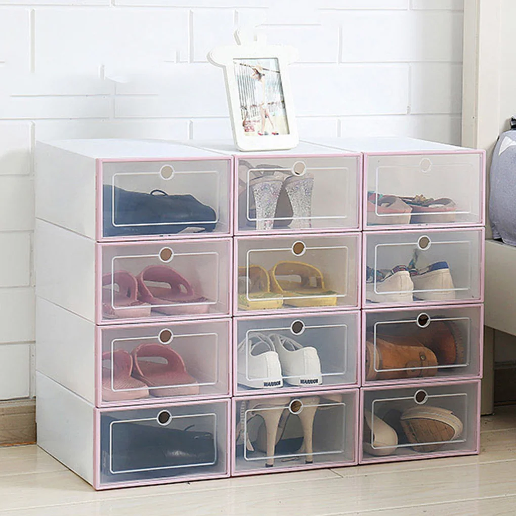 Flip Shoes Box Transparent Drawer Case Plastic Shoe Boxes Stackable Storage Case Organizer
Flip Shoes Box Transparent Drawer Case Plastic Shoe Boxes Stackable Storage Case Organizer