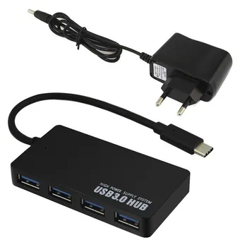 Type USB C HUB 4 Ports OTG USB 3.0 HUB EU US Charger DC 5V Power Adapter USB C Splitter For Computer PC Laptop Accessories 
Type USB C HUB 4 Ports OTG USB 3.0 HUB EU US Charger DC 5V Power Adapter USB C Splitter For Computer PC Laptop Accessories